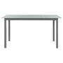 Voir la diapositive 2 : VIDAXL Table de jardin Gris clair 150x90x74 cm Aluminium et verre