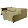 Voir la diapositive 2 : LISA DESIGN Suaro - canapé modulable d'angle droit 4 places en tissu texturé