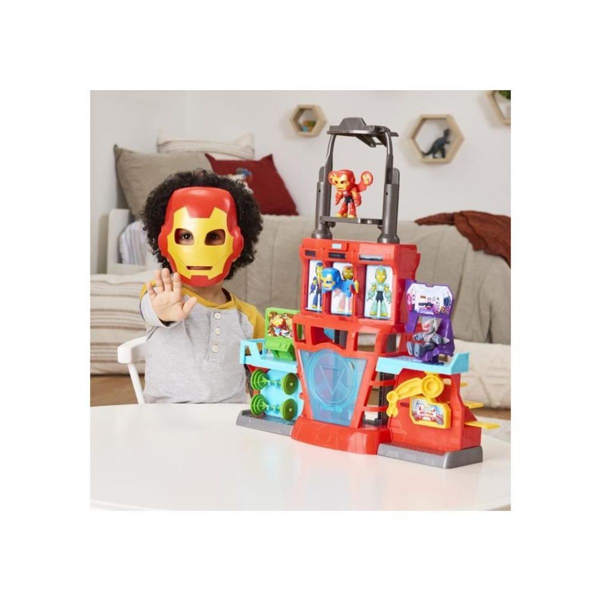 HASBRO QG d'Iron Man, coffret électronique pour enfant, Marvel Iron Man and his Awesome Friends, des 4 ans