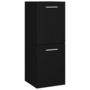 Voir la diapositive 2 : VIDAXL Armoire de salle de bain Noir 30x30x80 cm Bois d'ingenierie