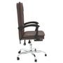 Voir la diapositive 4 : VIDAXL Fauteuil inclinable de bureau Marron Similicuir