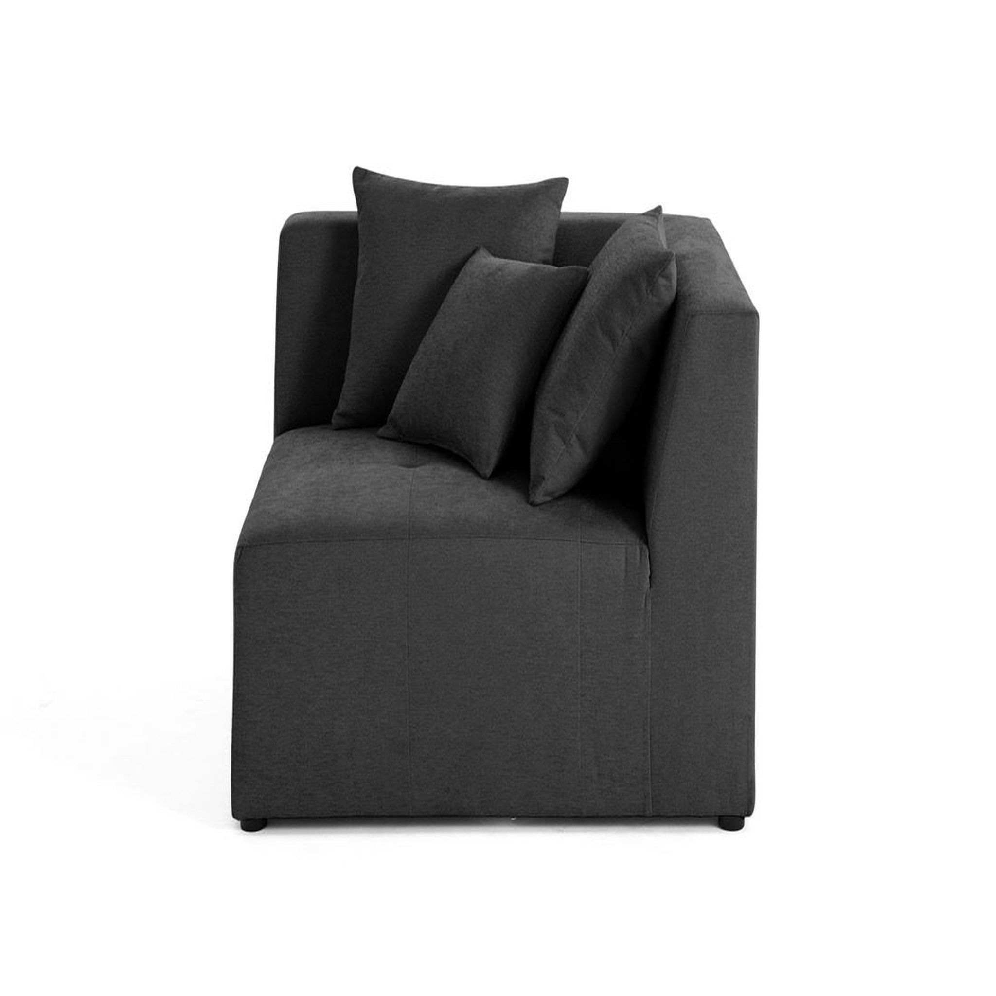 Voir la diapositive 3 : BEST MOBILIER Amalfi - module d'angle réversible - en tissu