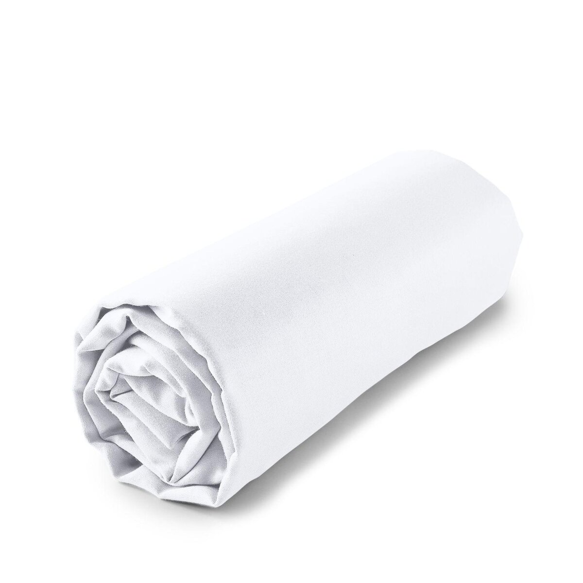 ACTUEL Drap housse uni en satin de coton 