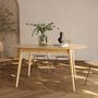 Voir la diapositive 2 : Rendez vous déco Table ovale Eddy 6 personnes en bois