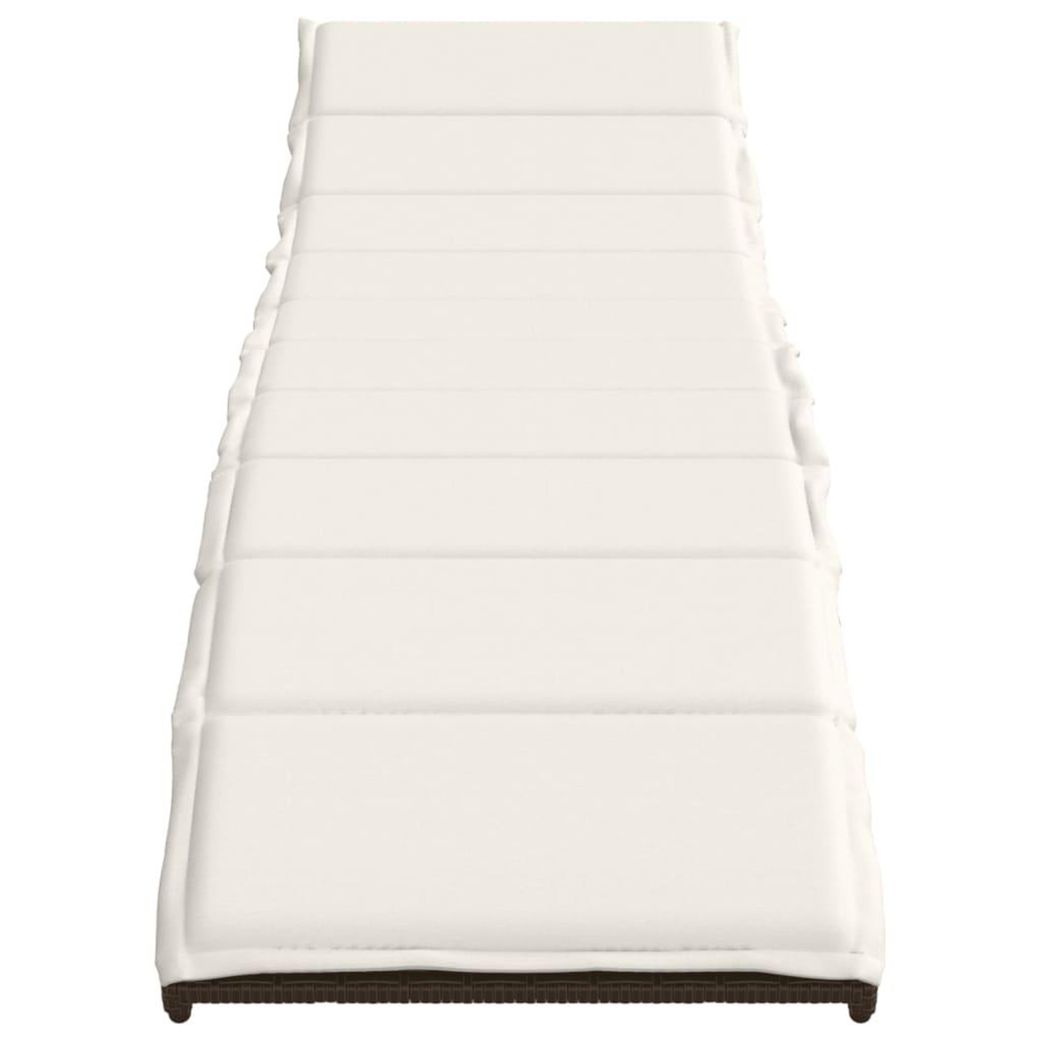 Voir la diapositive 4 : VIDAXL Chaises longues lot de 2 avec coussins marron resine tressee
