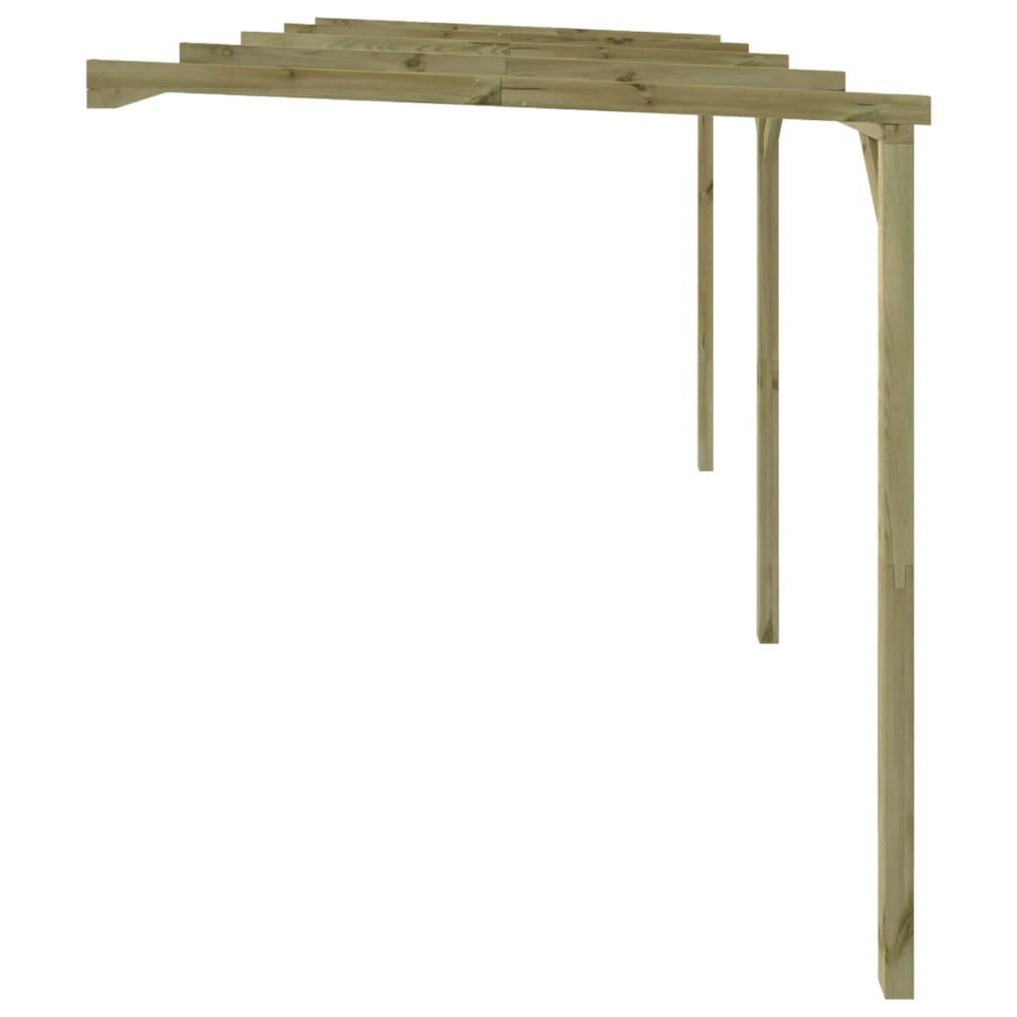 Voir la diapositive 3 : VIDAXL Pergola a appentis 2 x 4 x 2,2 m Bois