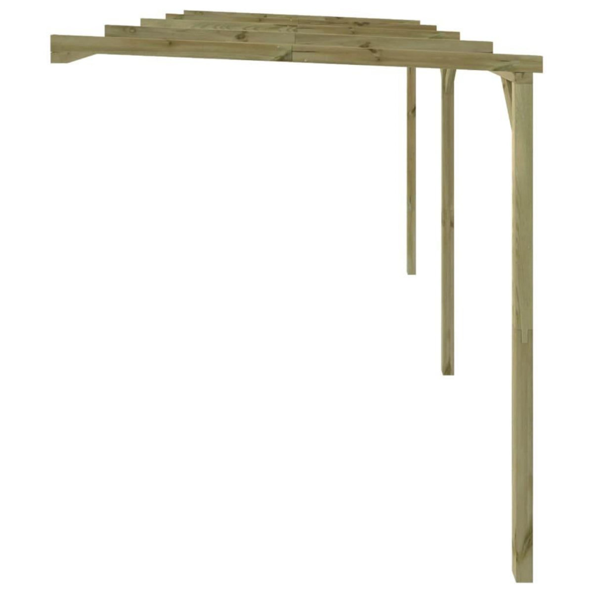 VIDAXL Pergola a appentis 2 x 4 x 2,2 m Bois
