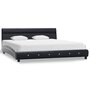 VIDAXL Cadre de lit avec LED Noir Similicuir 150x200 cm
