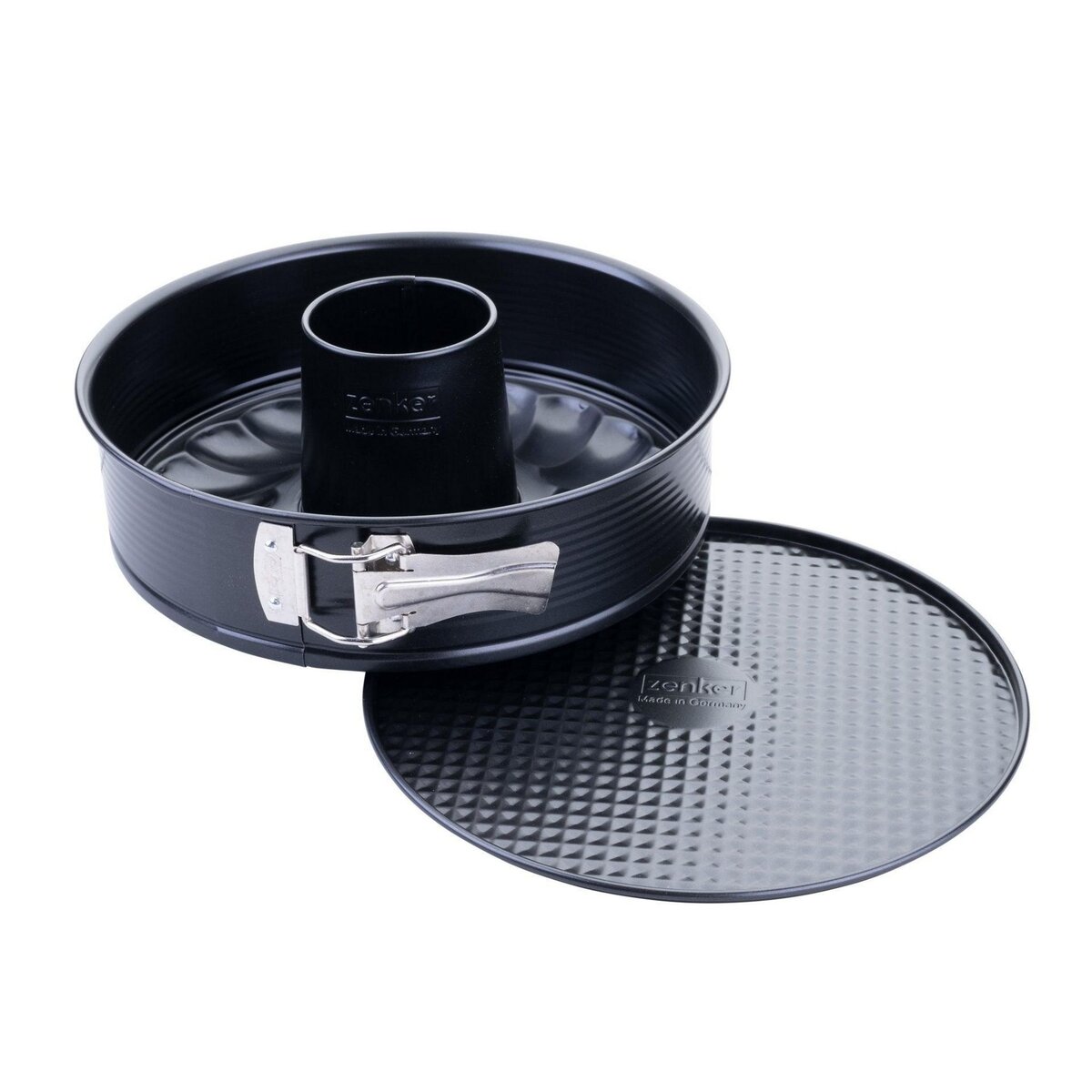 ZENKER Moule à manqué et à savarin double fond 24 cm Zenker PerfectBack+