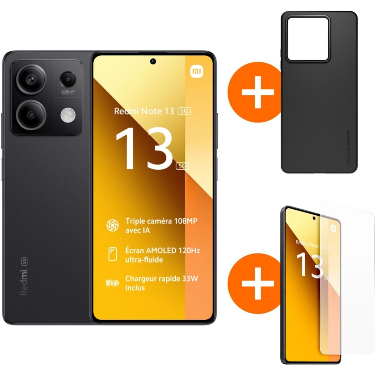 XIAOMI Smartphone Pack Redmi Note 13 5G 256Go + Coque + VT