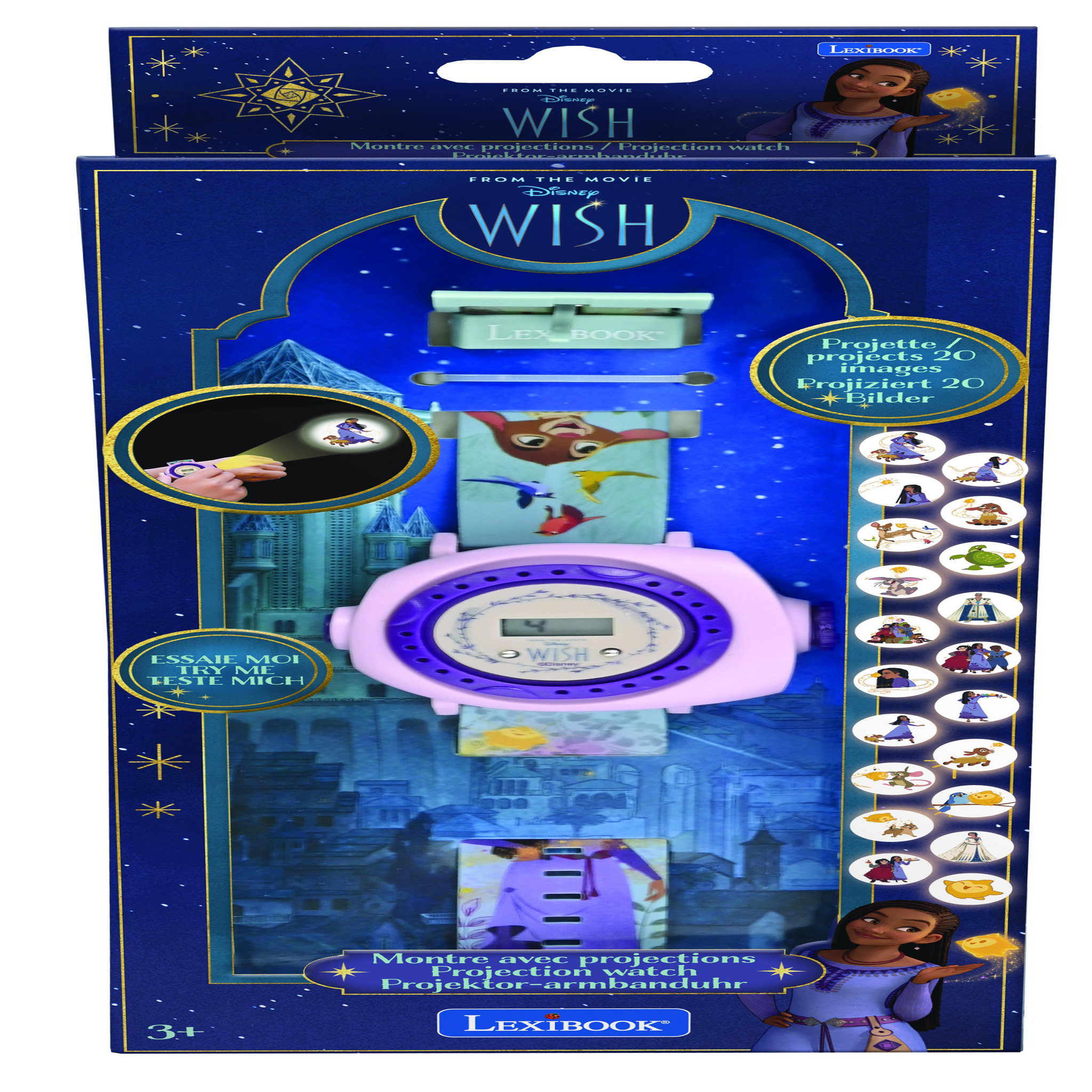 Voir la diapositive 2 : Lexibook Montre digitale avec projection Wish