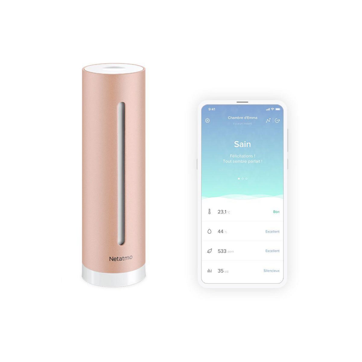 NETATMO Capteur qualité de l'air connecté et intelligent