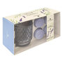 Voir la diapositive 4 : ATMOSPHERA Coffret Photophore & 4 Bougies  Oudy  8cm Violet