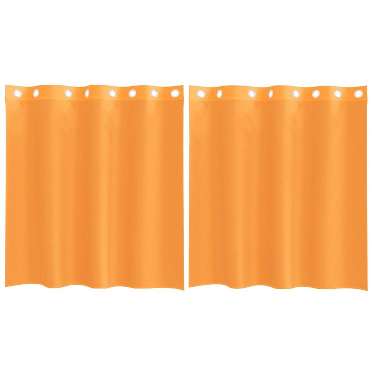 VIDAXL Rideaux en voile avec œillets 2 pcs orange 140x140 cm