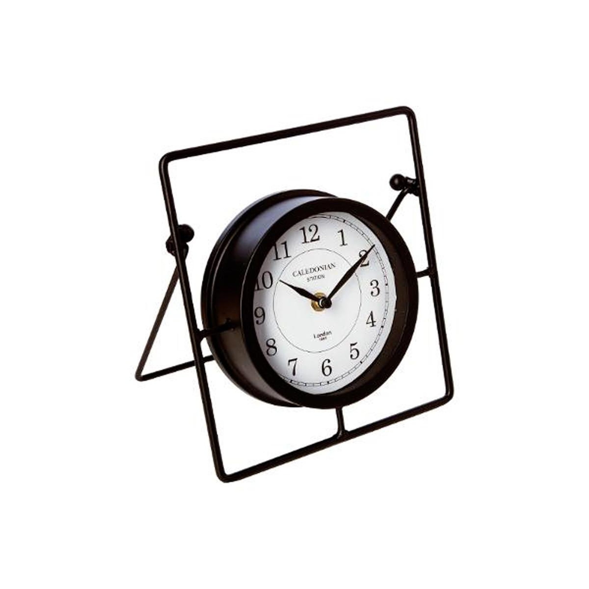 ATMOSPHERA Pendule à Poser en Métal  Casual  21cm Noir