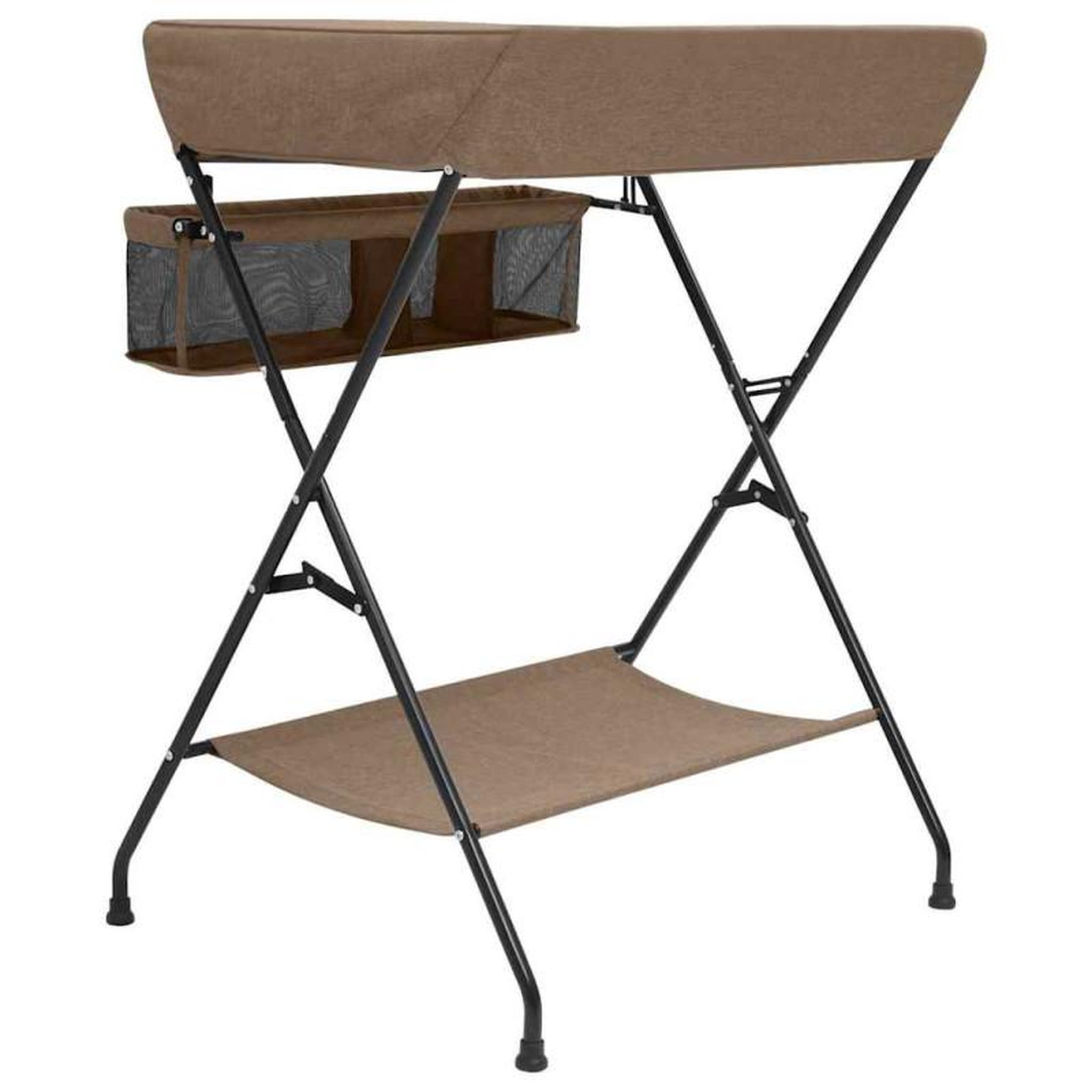 Voir la diapositive 4 : VIDAXL Table à langer Taupe Fer