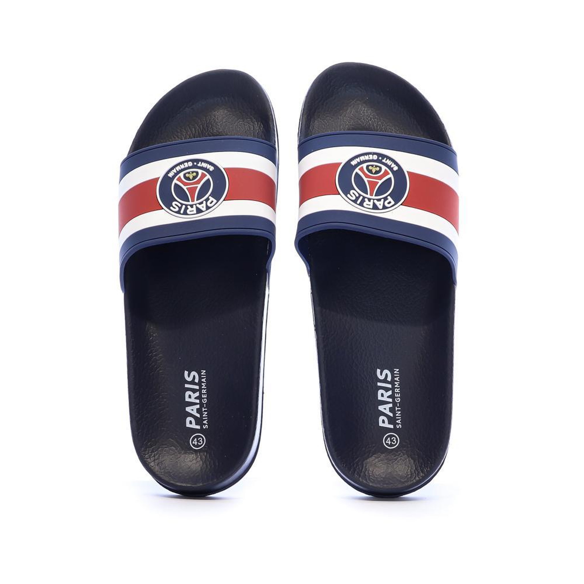 Voir la diapositive 3 : PSG Claquettes Marine Homme PSG Tobie