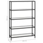 Voir la diapositive 6 : VIDAXL Etagere transparent 100x36x168 cm verre trempe