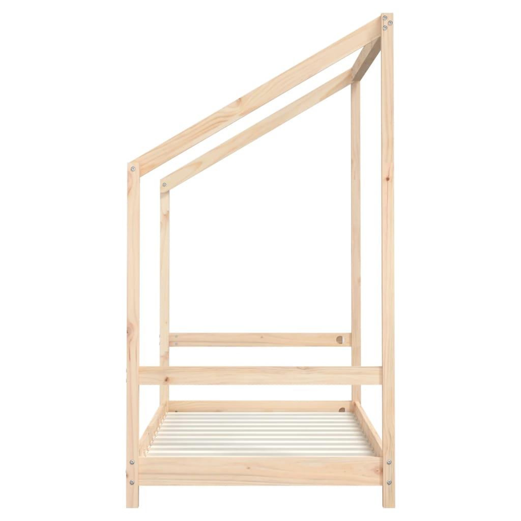 Voir la diapositive 5 : VIDAXL Cadre de lit pour enfant 80x160 cm bois de pin massif