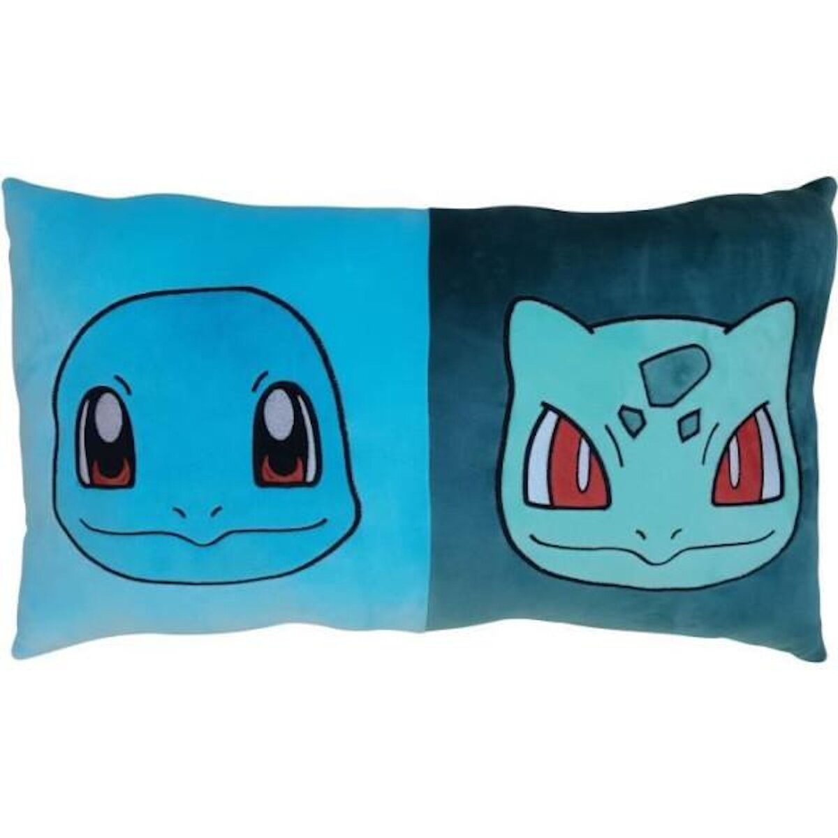 Pokemon Coussin double face - Carré - POKEMON - Pikachu et Starter - Microfibre - 60 x 40 cm