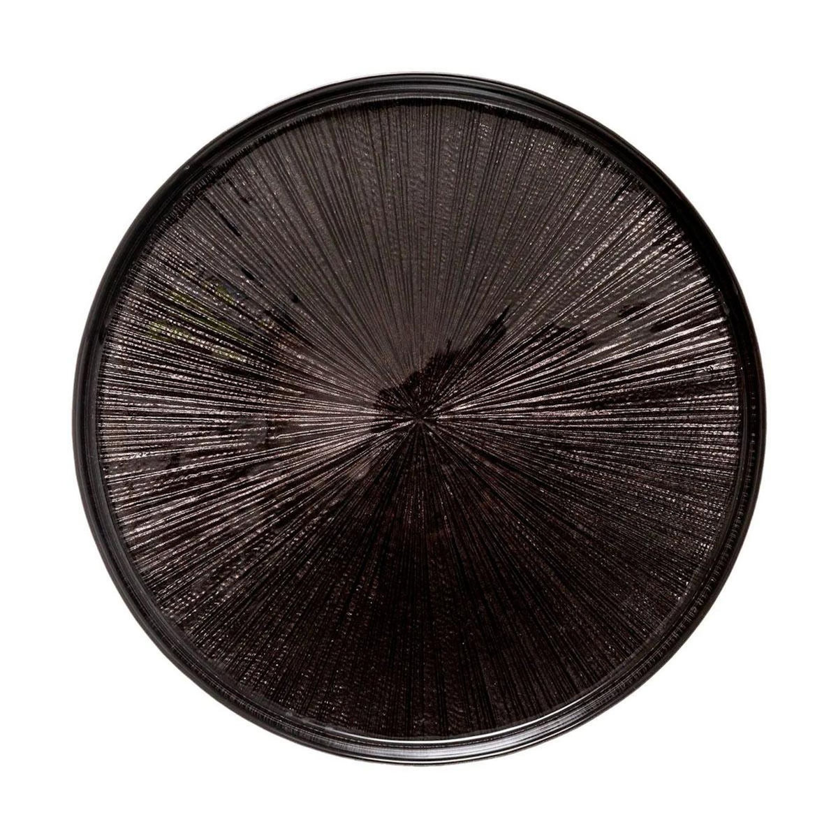SECRET DE GOURMET Lot de 6 Assiettes Plates  Astra  28cm Noir