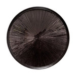 SECRET DE GOURMET Lot de 6 Assiettes Plates  Astra  28cm Noir