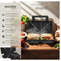 Voir la diapositive 2 : tectake Appareil à sandwichs avec boîtier en aluminium résistant à la chaleur, 1000 W argent