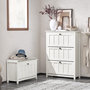 Voir la diapositive 2 : SOBUY SoBuy - Meuble À Chaussures 3 portes - Blanc - 80x30x111cm - Nordique - FSR162-W