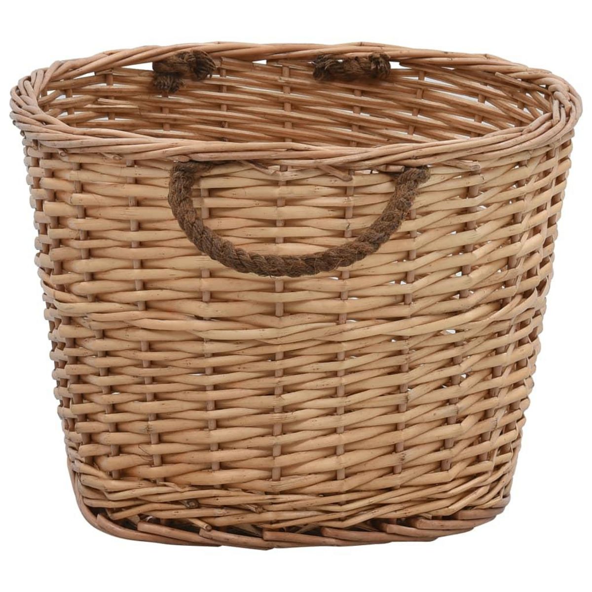 VIDAXL Panier a bois de chauffage poignees de transport 56x40x28 cm