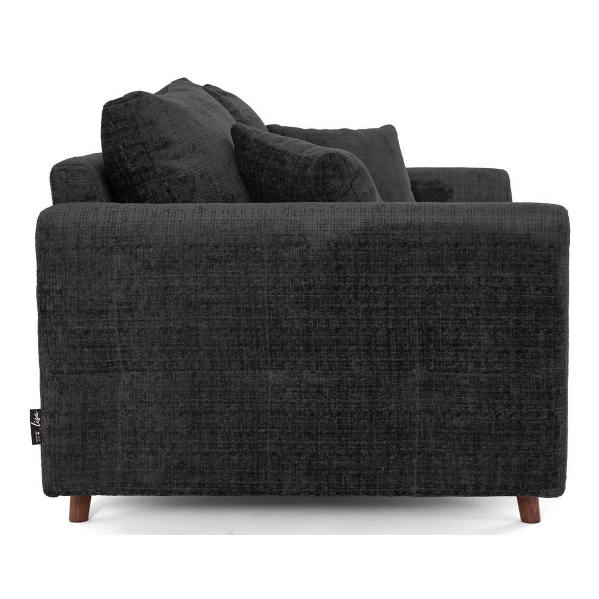 LISA DESIGN Rune - canapé droit 2 places en velours texturé