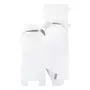 Rayher Boîte pliante Maison, blanc, 7,5x7,5x14cm, kit 12 pces
