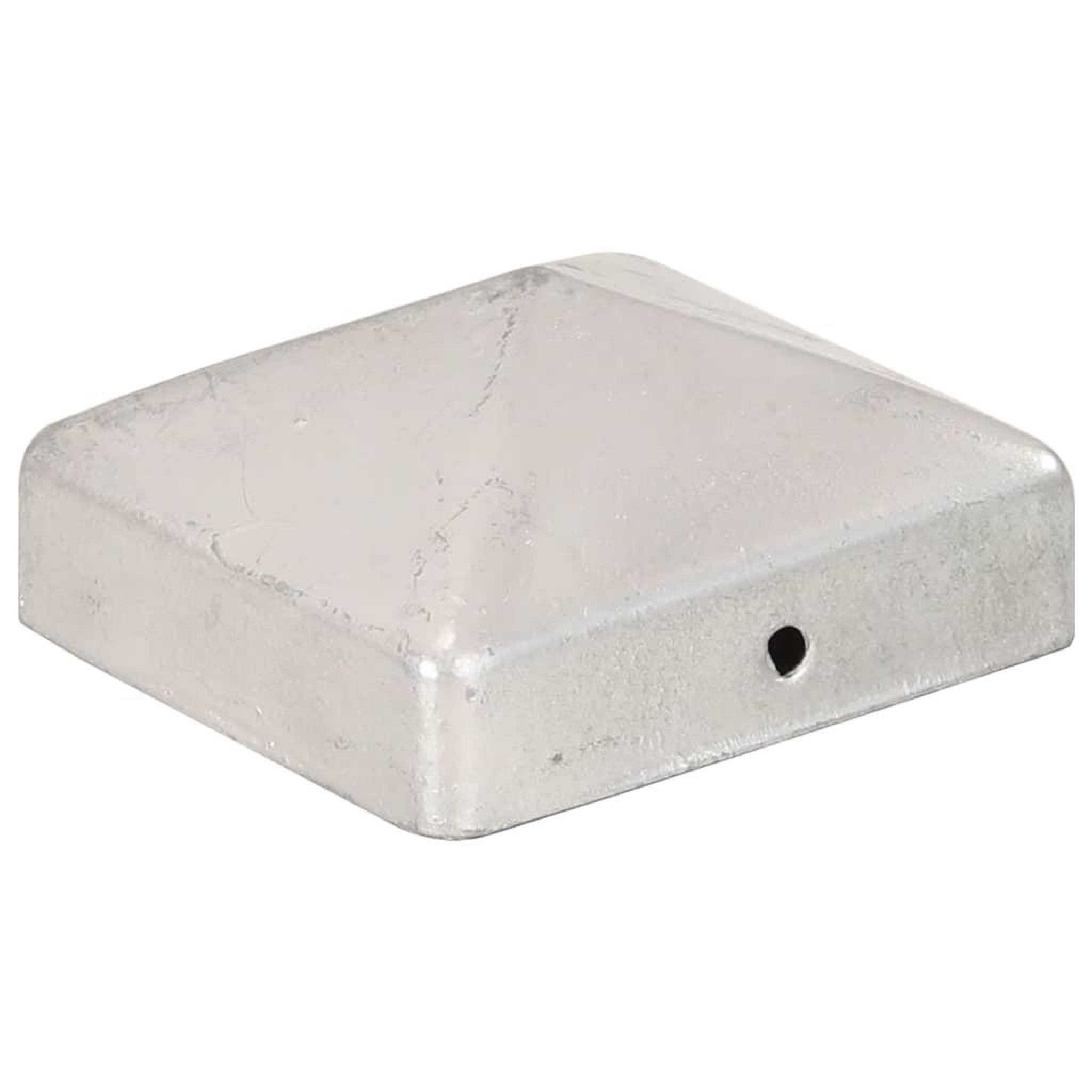 Voir la diapositive 3 : VIDAXL Bouchons de poteau de cloture 6 pcs Metal galvanise 71x71 mm