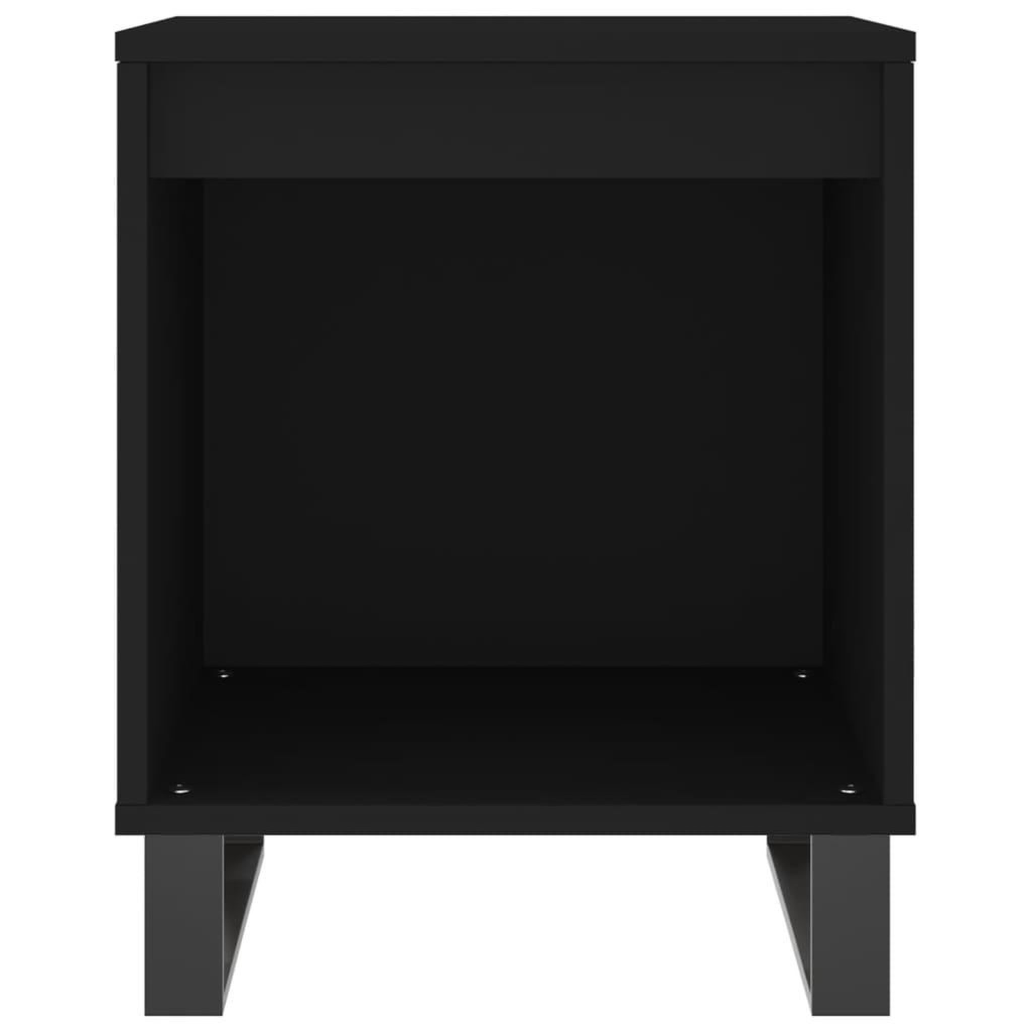 Voir la diapositive 5 : VIDAXL Tables de chevet 2 pcs noir 40x35x50 cm bois d'ingenierie