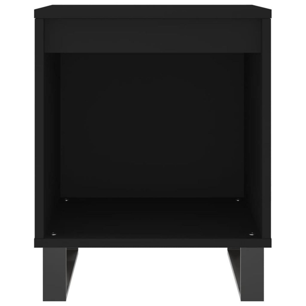 VIDAXL Tables de chevet 2 pcs noir 40x35x50 cm bois d'ingenierie