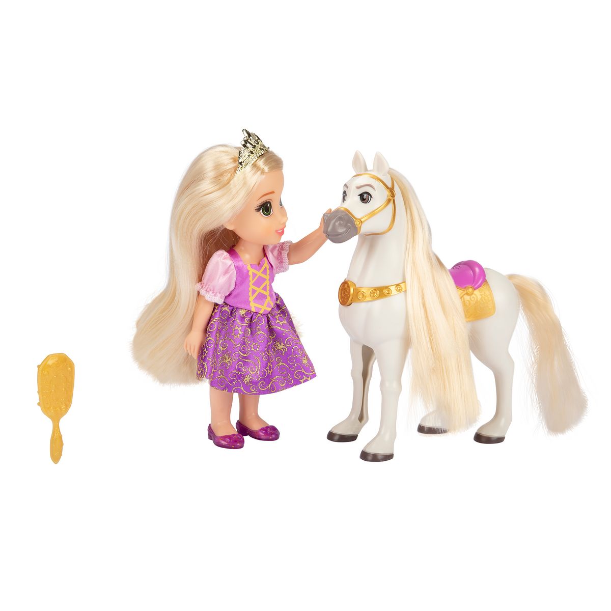 JAKKS PACIFIC Coffret Poupée Raiponce avec Cheval Maximus 15 cm