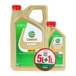 CASTROL Huile Moteur - CASTROL EDGE - 5W-30 LL - 5L+1L - 057356