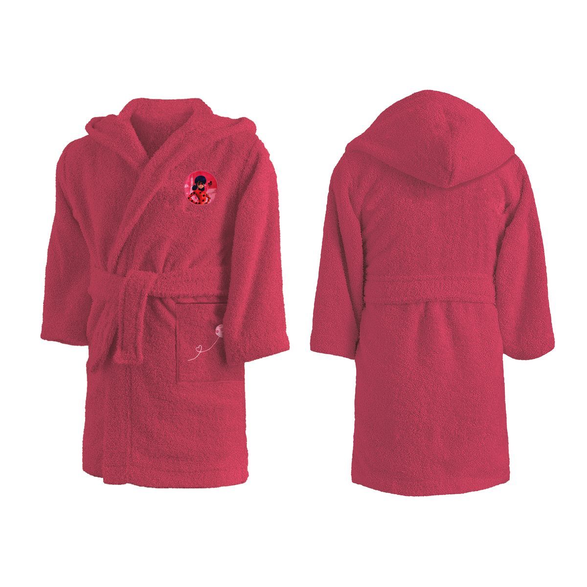 Miraculous Peignoir enfant uni en coton 380 g/m²MIRACULOUS LADYBUG
