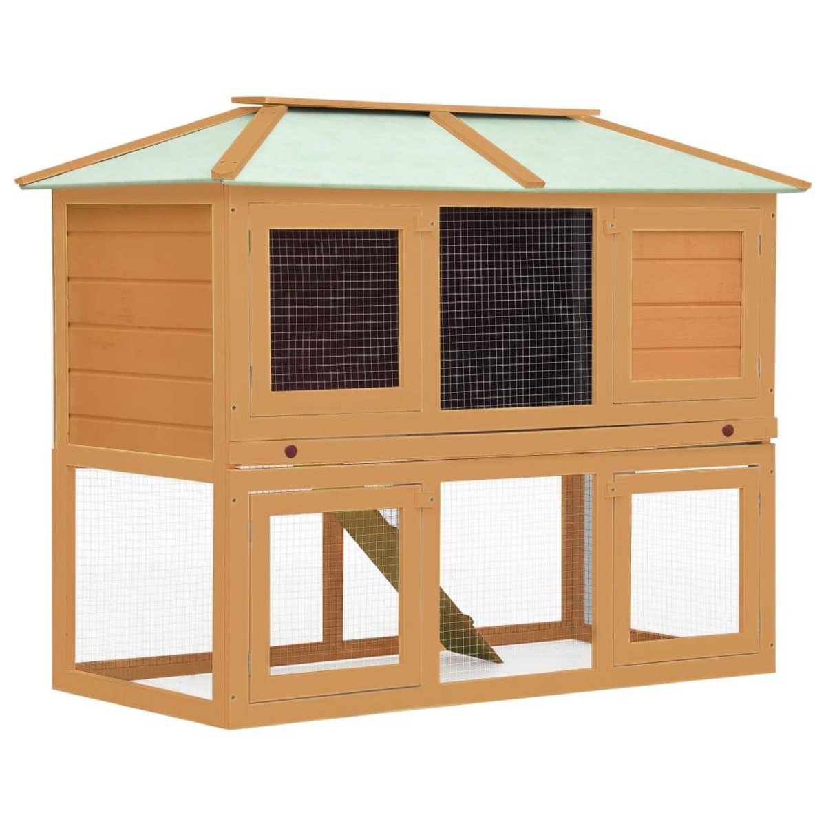 VIDAXL Cage double pour animaux Bois