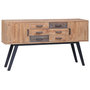 Voir la diapositive 1 : VIDAXL Armoire laterale 110x30x75 cm Teck solide