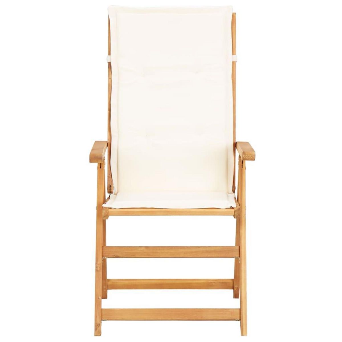 VIDAXL Chaises inclinables de jardin lot de 2 Bois solide d'acacia