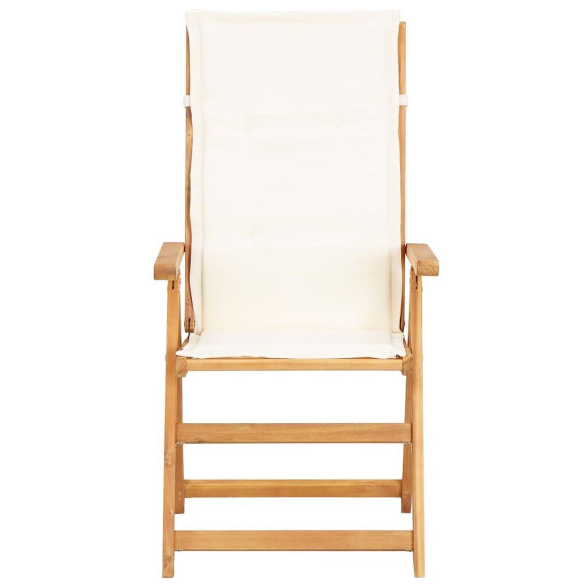 VIDAXL Chaises inclinables de jardin lot de 2 Bois solide d'acacia