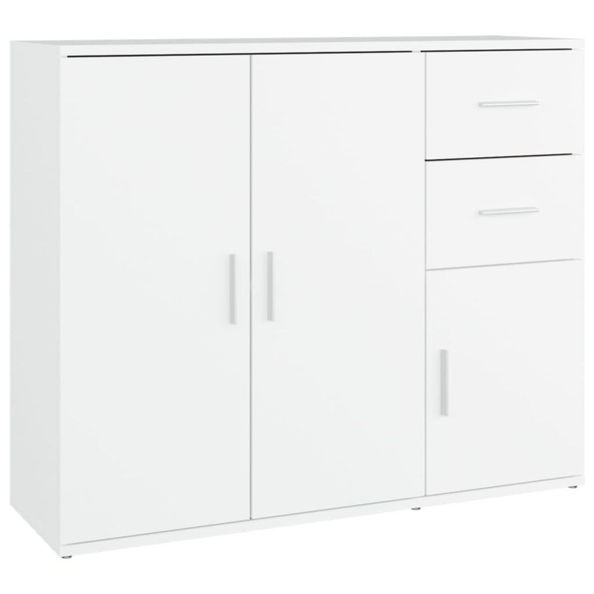 VIDAXL Buffet Blanc 91x29,5x75 cm Bois d'ingenierie