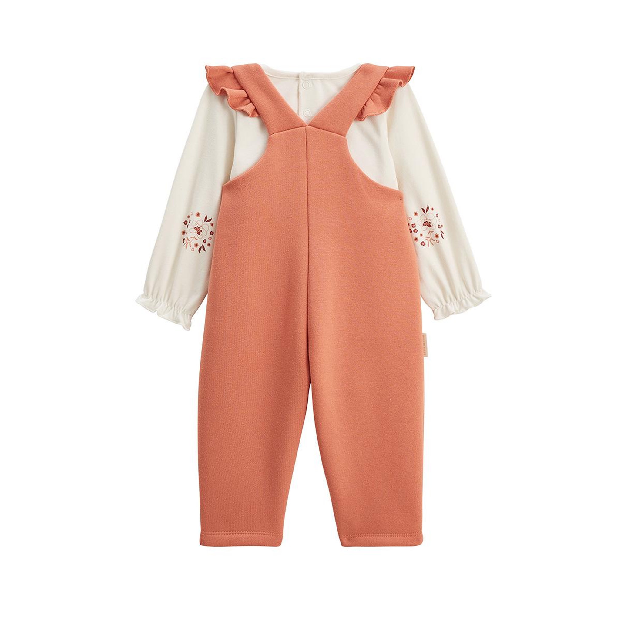 Voir la diapositive 2 : Petit Béguin Ensemble salopette bébé en molleton et t-shirt Manouk