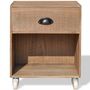 Voir la diapositive 3 : VIDAXL Tables de chevet 2 pcs marron bois massif