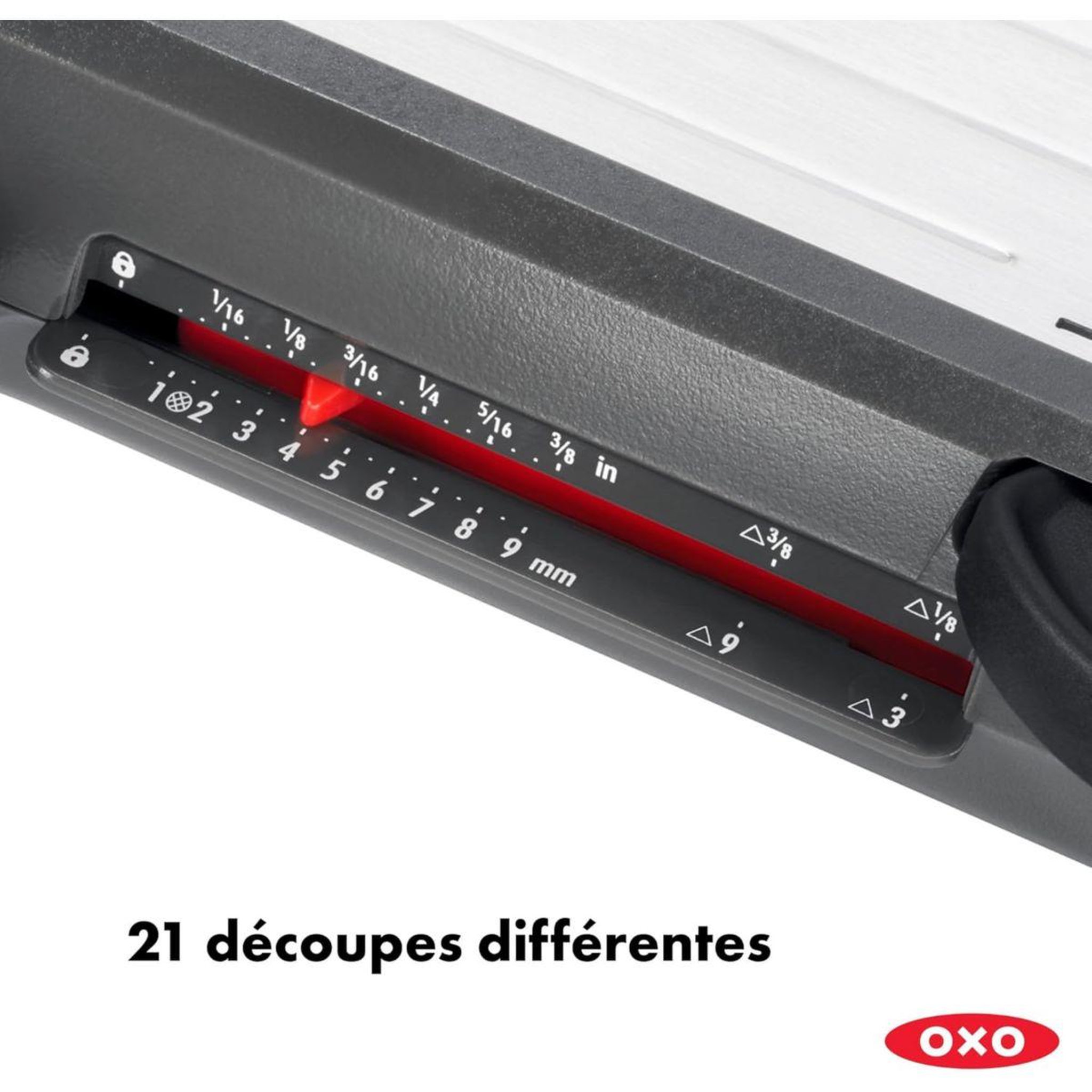 Voir la diapositive 4 : OXO Mandoline Chef