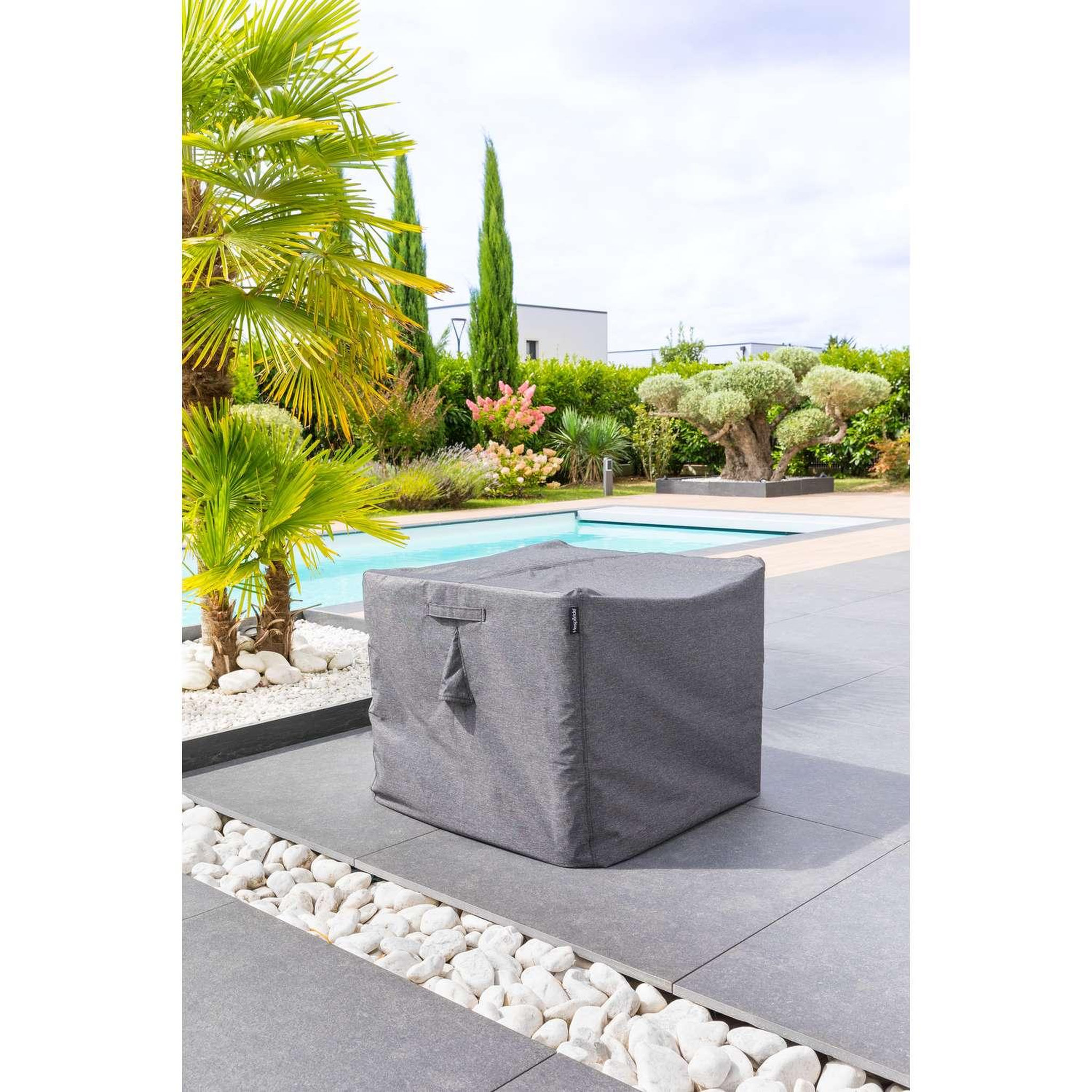 Voir la diapositive 2 : HESPERIDE Housse de protection pour fauteuil s hambo - 75 x 75 x 100 cm - gris