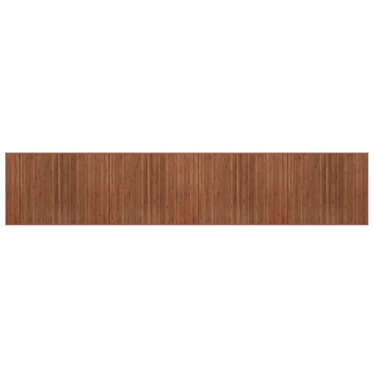 VIDAXL Tapis rectangulaire marron 80x400 cm bambou