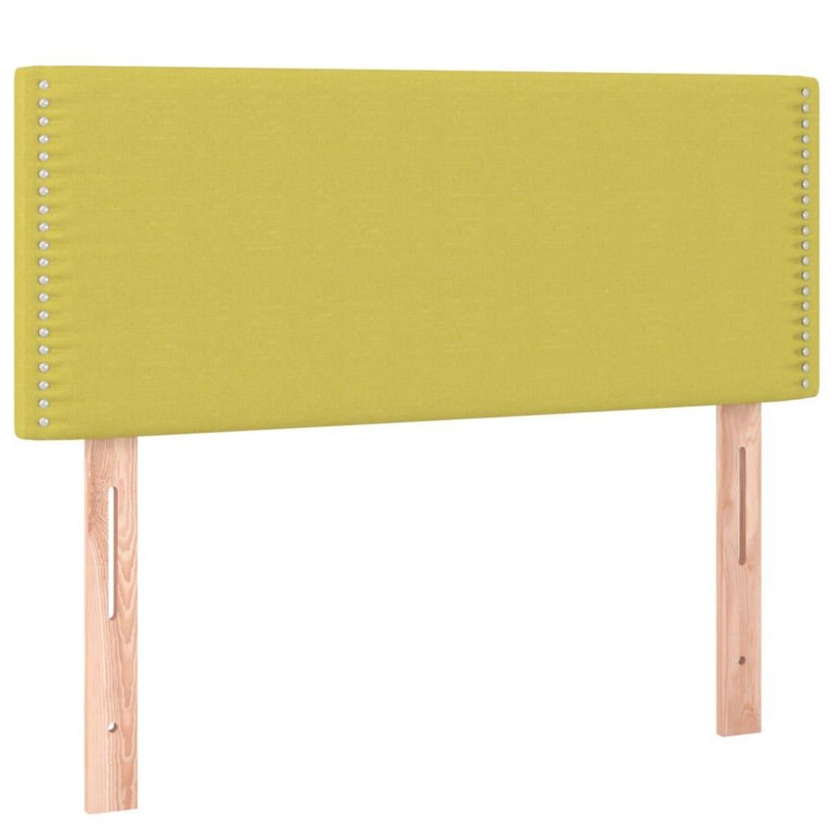 VIDAXL Tete de lit a LED Vert 100x5x78/88 cm Tissu