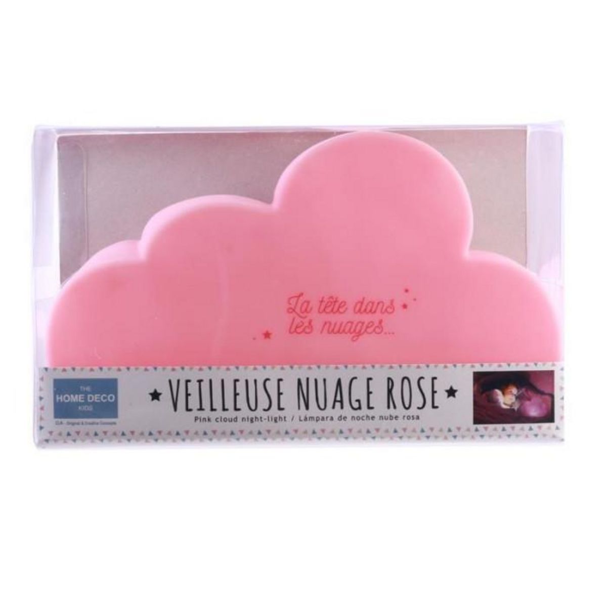 Paris Prix Veilleuse Enfant à Poser  Nuage  25cm Rose