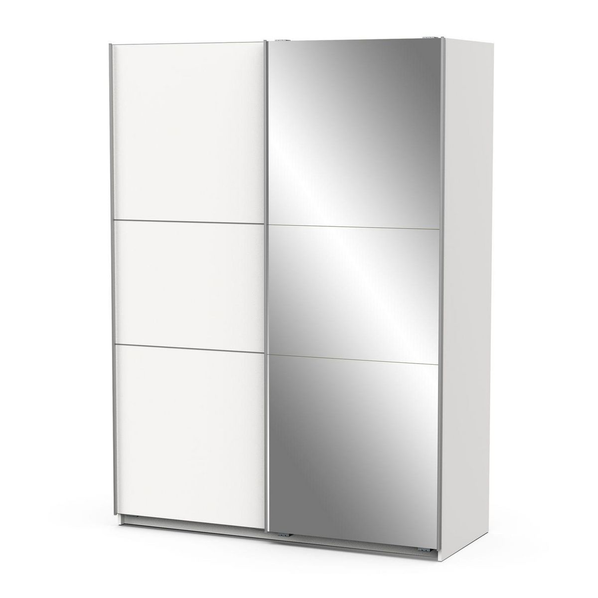 Armoire 2 portes coulissantes 1 miroir L150cm THIBAULT
